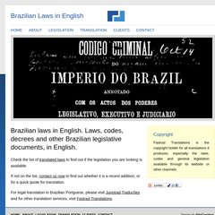 Brazilian Laws and Legislation in English