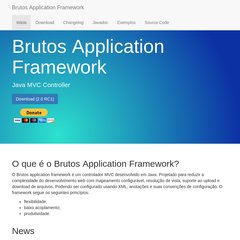 Java WEB MVC - Brutos application framework -