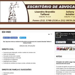 Início - Escritório de Advocacia de Lisandra Brandão Taffarel e Juliany Schäfer Lajeado/RS