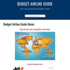 Budget Airline Guide Home | Budget Airline Guide