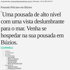 Pelicano, pousada em Buzios