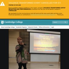 Welcome to Cambridge College