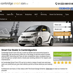 Welcome to Cambridge Smart Cars