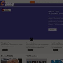 camiloengenharia.com.br Quem Somos, Serviços, Clientes