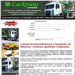 Caminhão Muck, Caminhão Munck, Locação / Aluguel de Caminhão Munck, Empilhadeiras