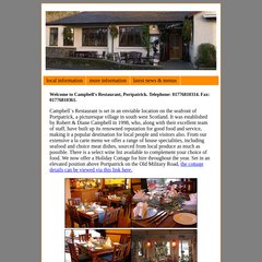 Www Campbellsrestaurant Co Uk Campbell S Restaurant 1 South