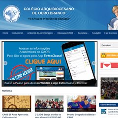 www.Caobsantamaria.com.br - Colegio Arquidiocesano Ouro Branco