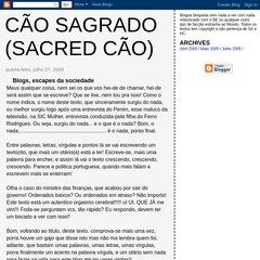 Cão Sagrado (Sacred Cão)