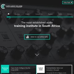 capeaudiocollege.co.za audio college, audio training facilities, institute
