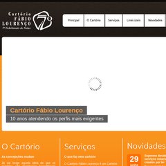 cartfabiolourenco.com.br O Cartório, Serviços, Links Úteis