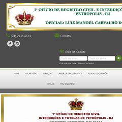 1&ordm; DISTRITO &ndash; RCPN e RIT de Petr&oacute;polis (Cart&oacute;rio Petr&oacute;polis)