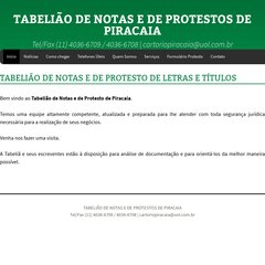 ::: Cartório Piracaia ::: - Início