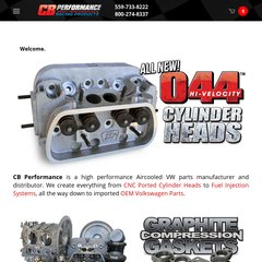 CB Performance Products, Inc. sells CNC ported cylinder heads, dune buggy parts,