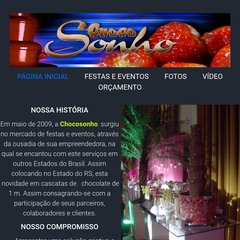 CHOCOSONHO - CASCATAS DE CHOCOLATE