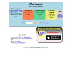 Chorderator Chord Generator