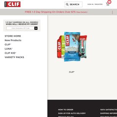 Clif Bar Store - Leading maker of organic energy bars and nutrition foods and drinks