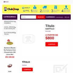 clubshop.com.br Café Colonial, Shortcode, Shortcode