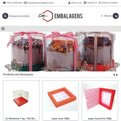 cmembalagens.com.br Quem Somos, Meus Pedidos, Identifique-se aqui