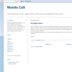 colunamundocult.blogspot.com Tá tudo novo!, 17:35, Início