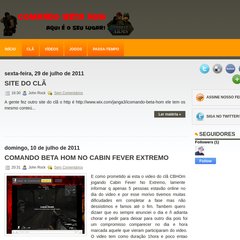  Jogos, Passa-Tempo, Ler matéria », Comando Beta HOm no Cabin Fever extremo