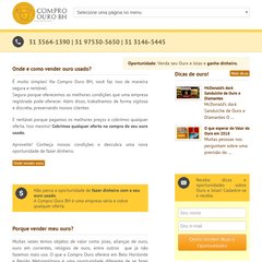 Compra de Ouro em Belo Horizonte | Compro Ouro BH, onde vender ouro.