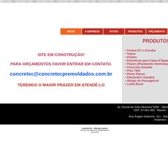 concretecpremoldados.com.br INÍCIO, FOTOS, PRODUTOS