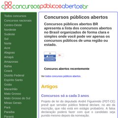 concursospublicosabertosbr.com.br Todos concursos, Concursos nacionais, Centro-Oeste