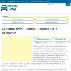 consultaipva.org Como pagar o IPVA Atrasado, saldo fgts