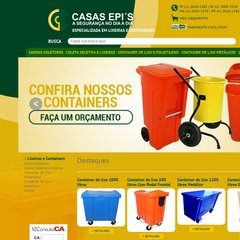 Container de Lixo - Casas EPI'S | Salto - São Paulo - Brasil