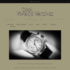 Cool Vintage Watches - Chronographs, Chronometers, Watch Straps Bands Accessories!!