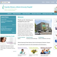 coombe.ie Education & Research, Working in the Coombe, Hospital Management