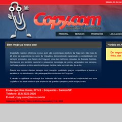 Papelaria e Copiadora Copy.com - Santos SP - Plotagem Santos CAD - Cópia e Impressão