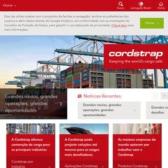 Sistemas de amarração de cargas da Cordstrap elimina avarias de cargas.