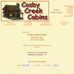Www Cosbycreekcabins Net Cosby Creek Cabins