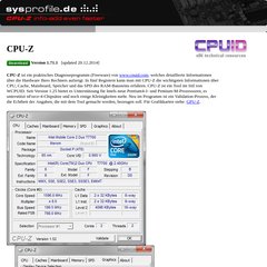 CPU-Z - Info-Tool für Prozessor & Mainboard