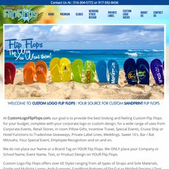 Custom Logo Flip Flops | Logos, Taglines or Graphics On Customized Flip Flops &