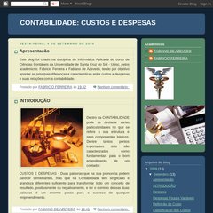 CONTABILIDADE: CUSTOS E DESPESAS
