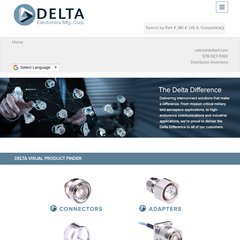 RF, microwave, and millimeterwave connectors: Delta Electronics Mfg.