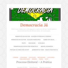 democraciaja.wordpress.com Democracia Já, Abaixo-assinados, Educação