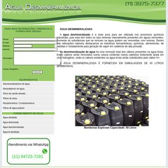 :: DESMINERALIZADA | FILTRO INDUSTRIAL | ÁGUA DESMINERALIZADA ::