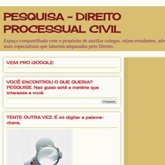 PESQUISA - DIREITO PROCESSUAL CIVIL