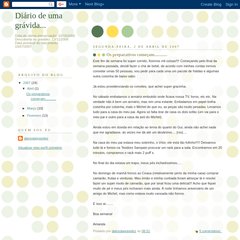 Diário de uma grávida...
