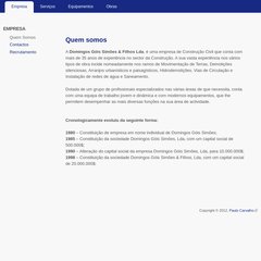 Quem somos | Domingos Góis Simões e Filhos, Lda