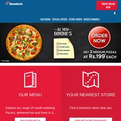 Dominos Pizza - Online Ordering, Dinning, Take Away, Pizza Restaurant India