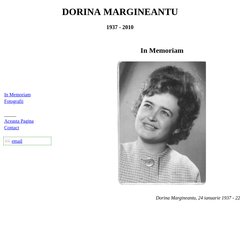 Dorina Margineantu - in memoriam