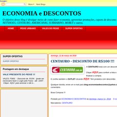 ECONOMIA e DESCONTOS