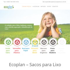 Ecoplan sacos plásticos - Embalagens para resíduos reclicláveis