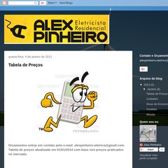 eletricapinheiro.blogspot.com Tabela de Preços, Alex Pinheiro, 11:48