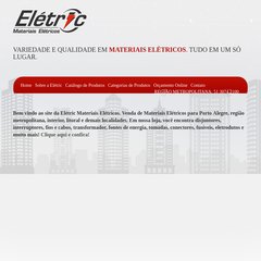eletricrs.com.br Eletric - Materiais Elétricos, Catálogo de Produtos, Categorias de Produtos