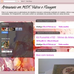 Artesanato em MDF, Vidros e Flocagem